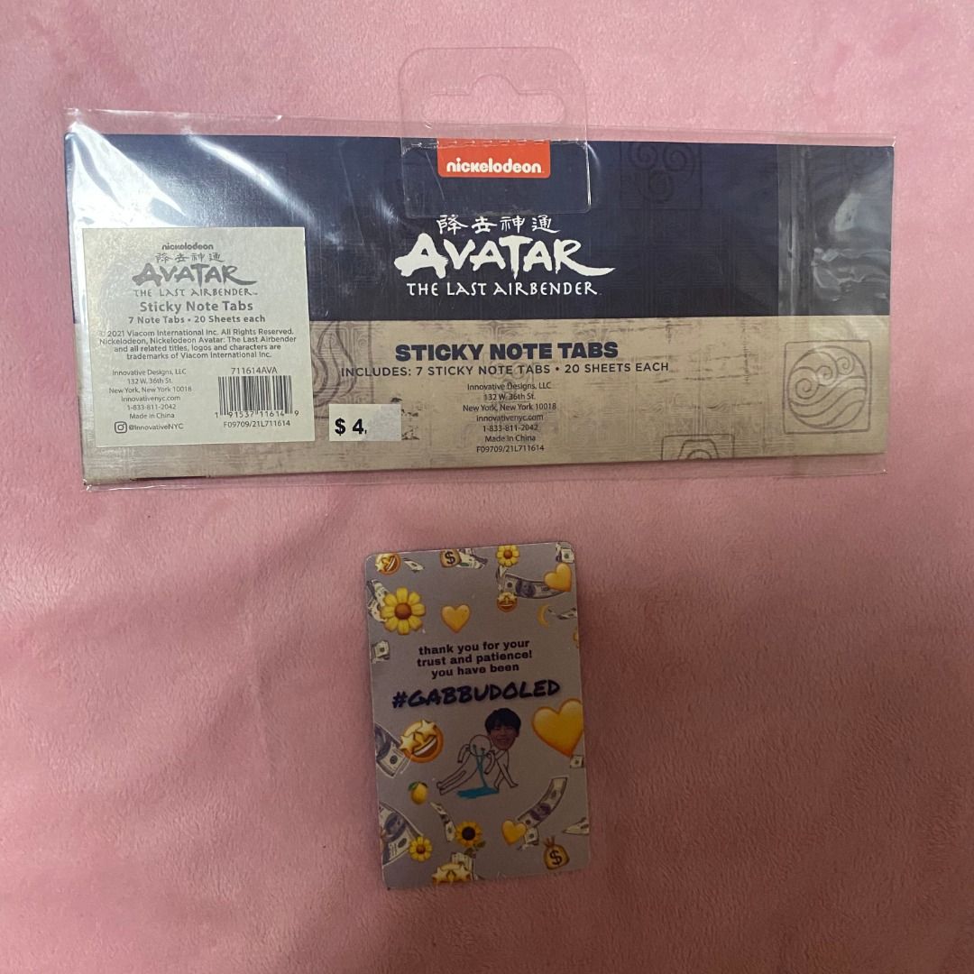 [Official Merch] Avatar The Last Airbender Sticky Note Tabs - ATLA ...
