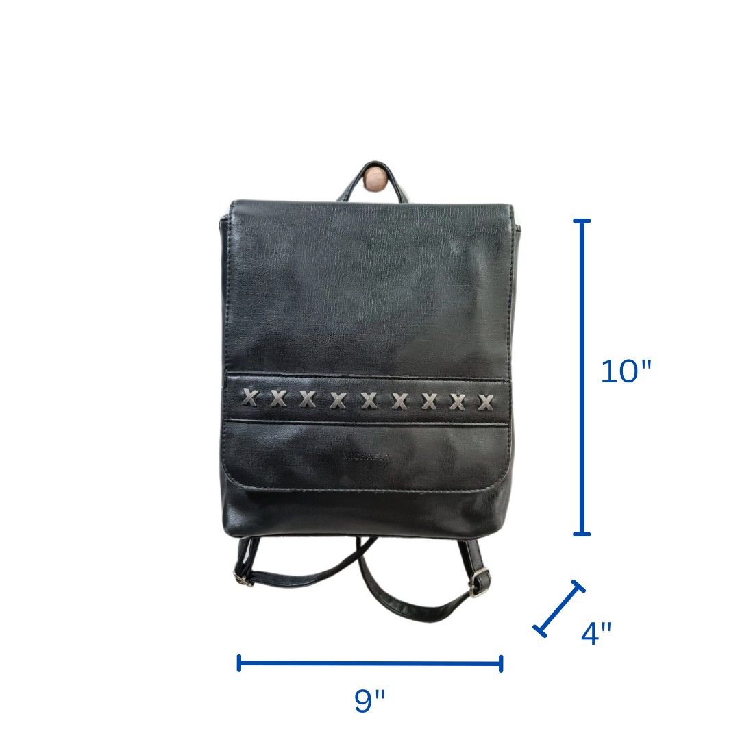MICHAELA mini convertible Backpack/Sling bag (Category: Backpacks) located in Quezon City. Submitted by hapyllein (Listing ID 1372749992, Image 3). Description: Preloved. - has signs of wear, so please manage expectations.