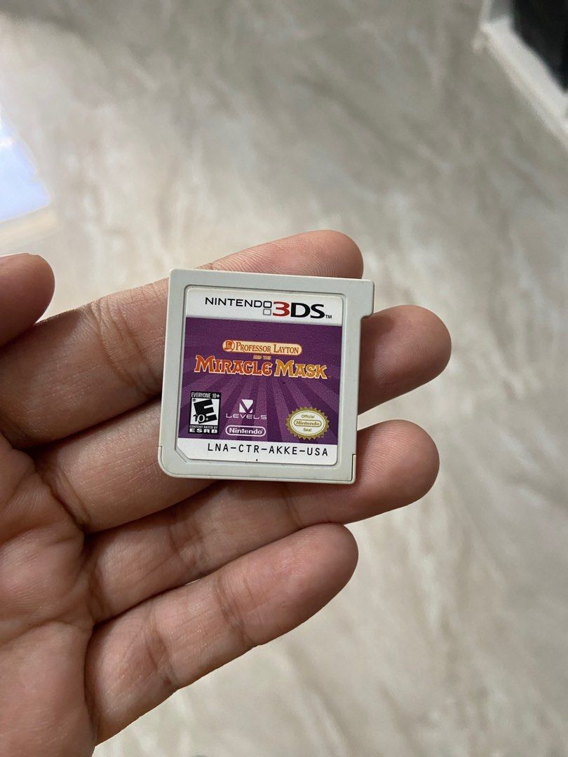 Professor Layton and the Miracle Mask (Category: Nintendo) located in Calbayog City. Submitted by emaniswell (Listing ID 1372707710, Image 3). Description: Professor Layton and the Miracle Mask Nintendo 3DS Complete with Manuals MOP: GCash/LBC MOD: LBC (COD/COP).