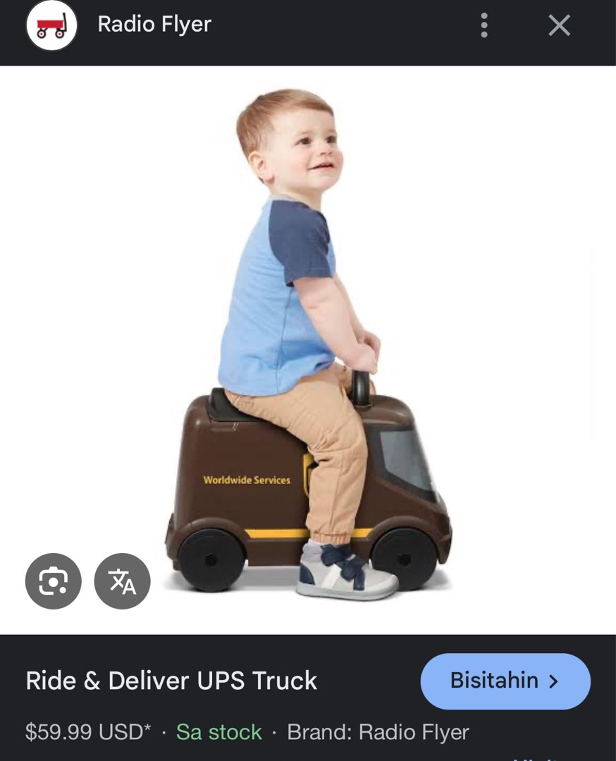 Radio Flyer Ride & Deliver Truck ridtoy red for children from 2 years Radio Flyer Ride & Deliver Truck ridtoy red for children from 2 years