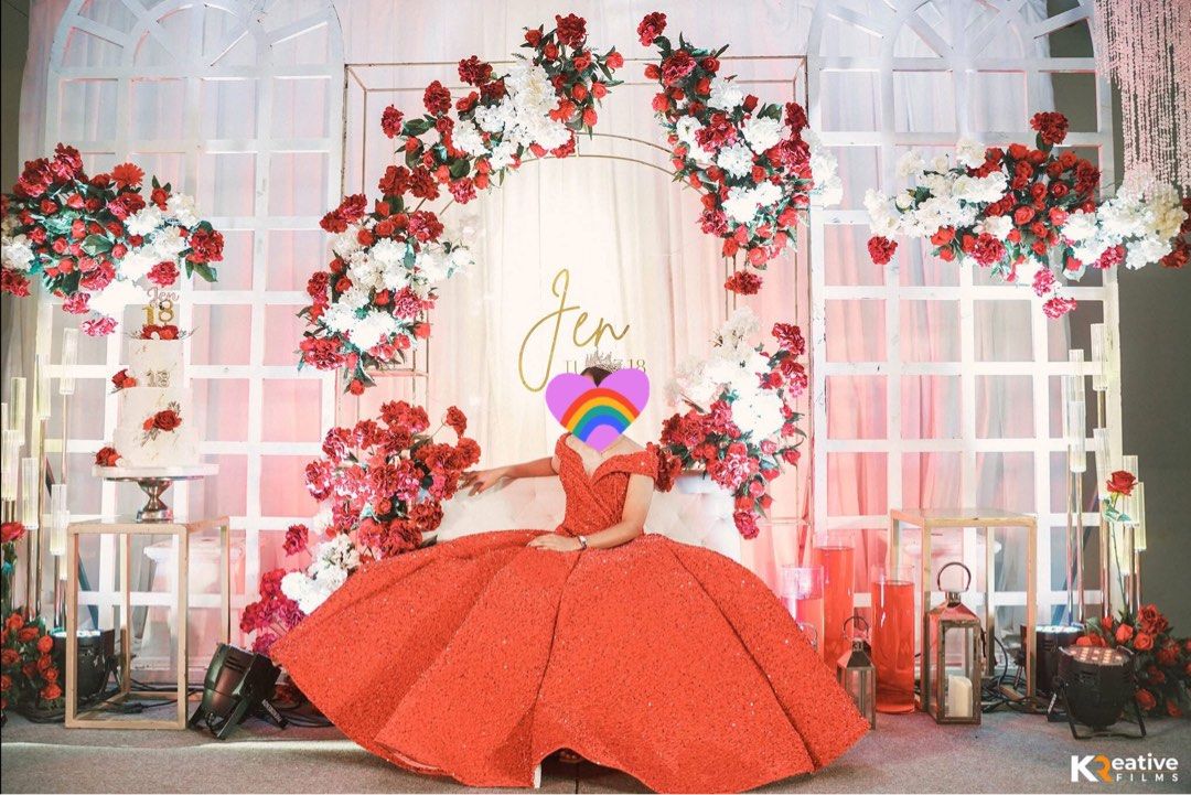 Red debut/ball gown for rent (Category: Evening dresses & gowns) located in Quezon City. Submitted by ethyl_ (Listing ID 1372839342, Image 1). Description: 1000 - Rent 3000 - Purchase Purchasing fee still slightly negotiable. Used once only. Original Price - 6,000 .