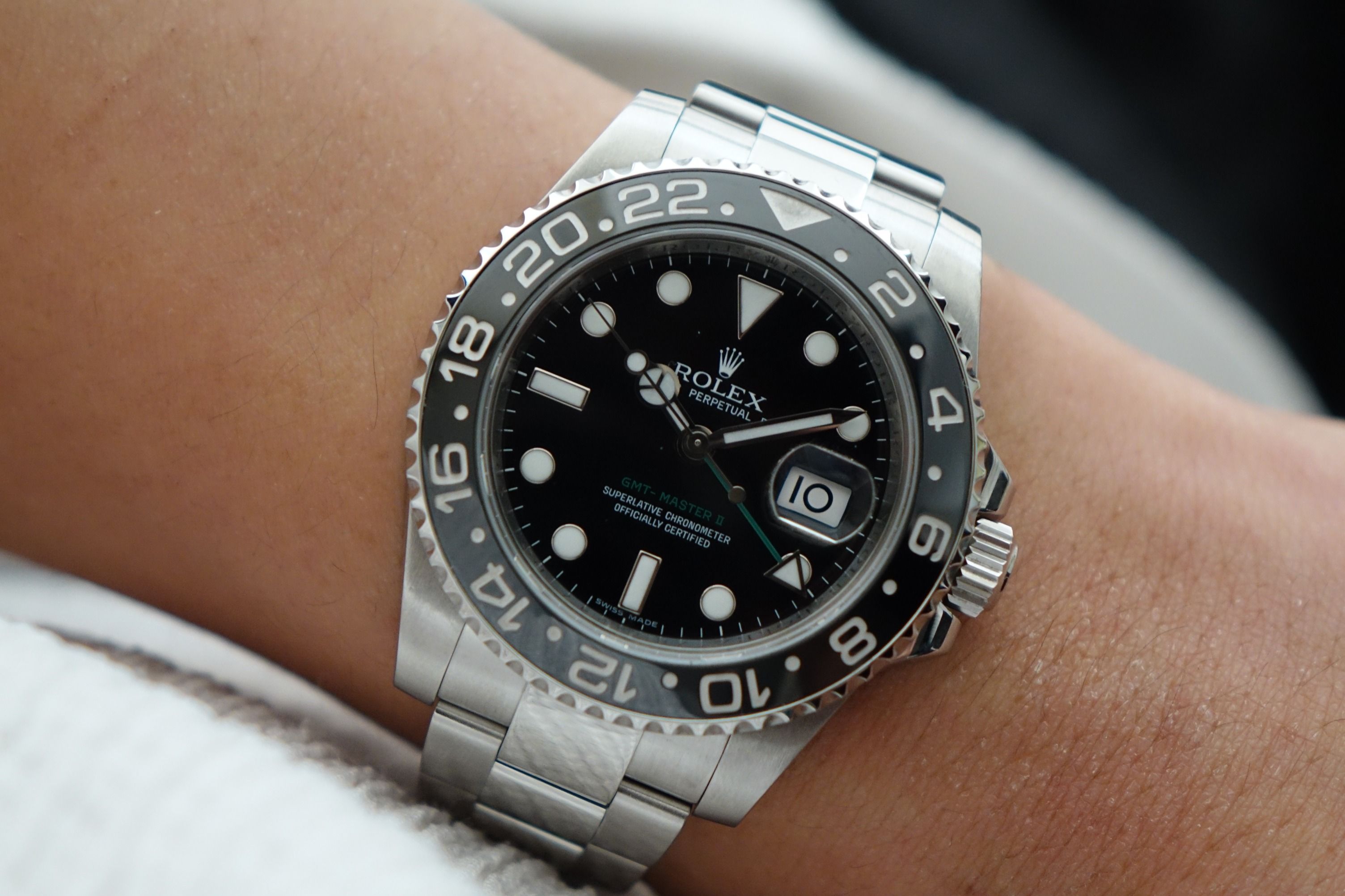 Rolex GMT Master II 2 116710LN green arrow full set, Luxury, Watches on ...