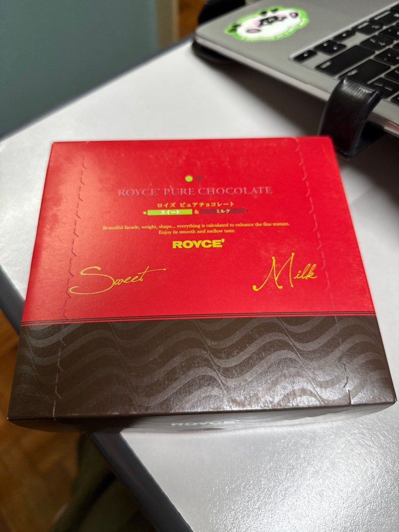 Royce Pure Chocolate Sweet Milk (Category: Other Food & Drinks) located in Manila. Submitted by goldshekels250901 (Listing ID 1372686630, Image 1). Description: Selling for a cheaper price! Someone just gifted this to me but I am on a diet..