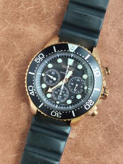 Seiko Solar diver 光動能潛水表(玫瑰金，新換充電池）64205751083267110