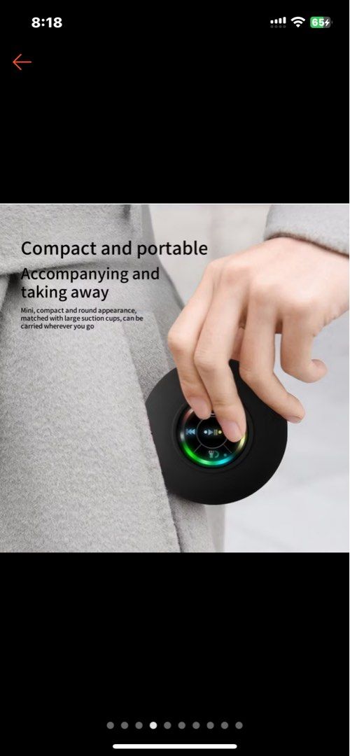 Large suction cup waterproof Bluetooth speaker light emitting waterproof bathroom Bluetooth speaker Bluetooth speaker (Category: Soundbars, Speakers & Amplifiers) located in Singapore. Submitted by theuniversalmart_sg (Listing ID 1372792799, Image 3). Description: 🔥 Must read 🔥 Cheaper and better than others FREE reliable doorstep delivery Brand new Refund will be provided immediately if unsatisfied Meet up will charge $2.00 extra. $22.00 for 1