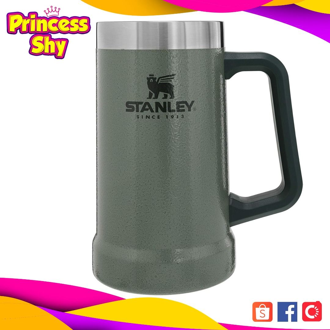 Stanley Adventure Big Grip Beer Stein Mug Insulated Stainless Steel 24 oz (Category: Water Bottles & Tumblers) located in San Juan City. Submitted by princessshyph (Listing ID 1372692138, Image 3). Description: Available Colors: Pool Matte Black Hammertone Green Stainless Tigerlily Stanley Adventure Big Grip Beer Stein Mug – 24 oz Built for Big Cheers and Bigger Adventures Whether you're kicking back after a long hike, grilling with friends, or j