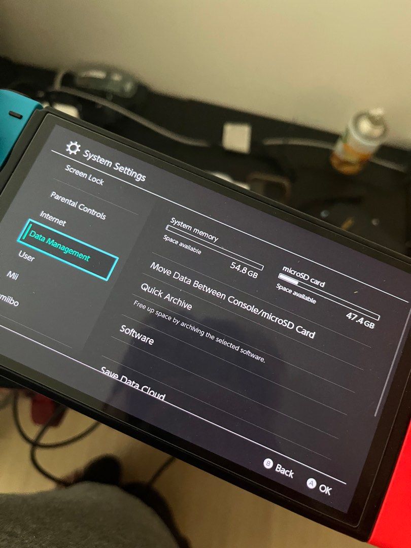 Switch OLED 55gb + 64gb sd, Video Gaming, Video Game Consoles, Nintendo ...