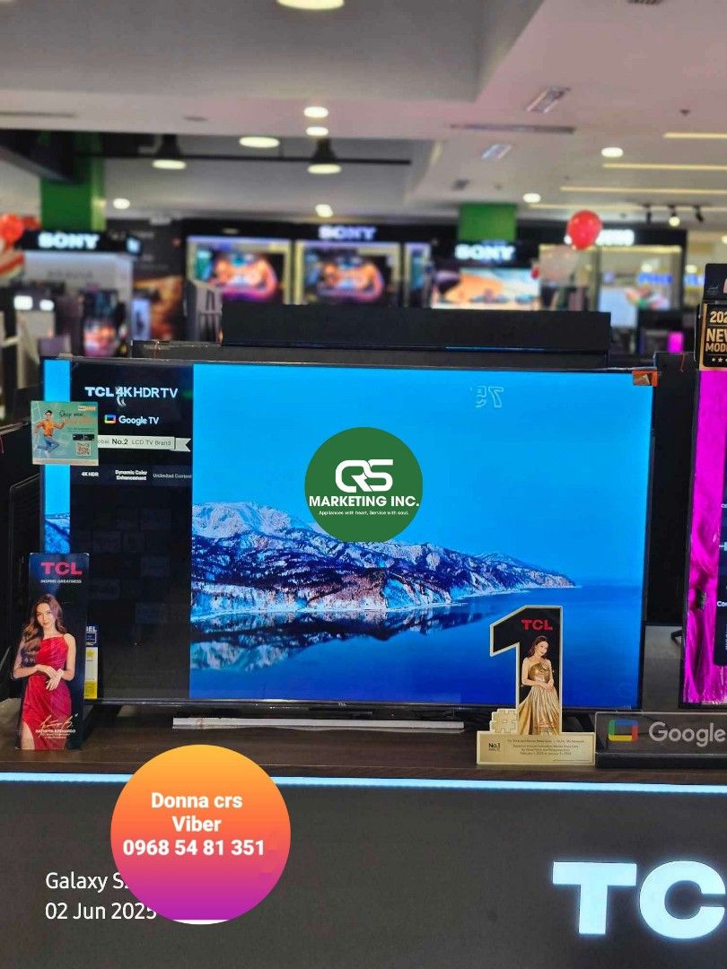 Tcl google tv (Category: TV) located in Manila. Submitted by donnasagao03665 (Listing ID 1372800324, Image 2). Description: 💚 TCL GOOGLE TV 2025 MODEL 43S5K 40S5K 32S5K QLED FHD 75P6K 4K UHD 43V6B 50V6B 55P635 65V6B 💚 FHD ANDROID TV QLED 32S5K - 10,100 40S5K - 13,100 42S5K - 14,900 4K UHD 75P6K - 41,000 4K UHD V6B 43V6B - 15,800 50V6B - 17,800 65V6B - 30,400 55P635 - 17,300 PRICE MAY CHANGE WITHOUT PRIOR NOTICE BRANDNEW AND SEALED TCL HOME SERV