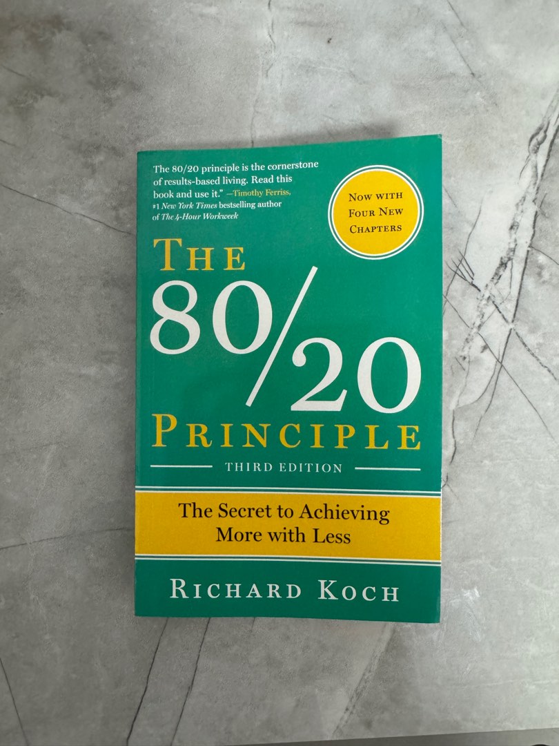 The 80/20 Principle The Secret to Achieving More with Less