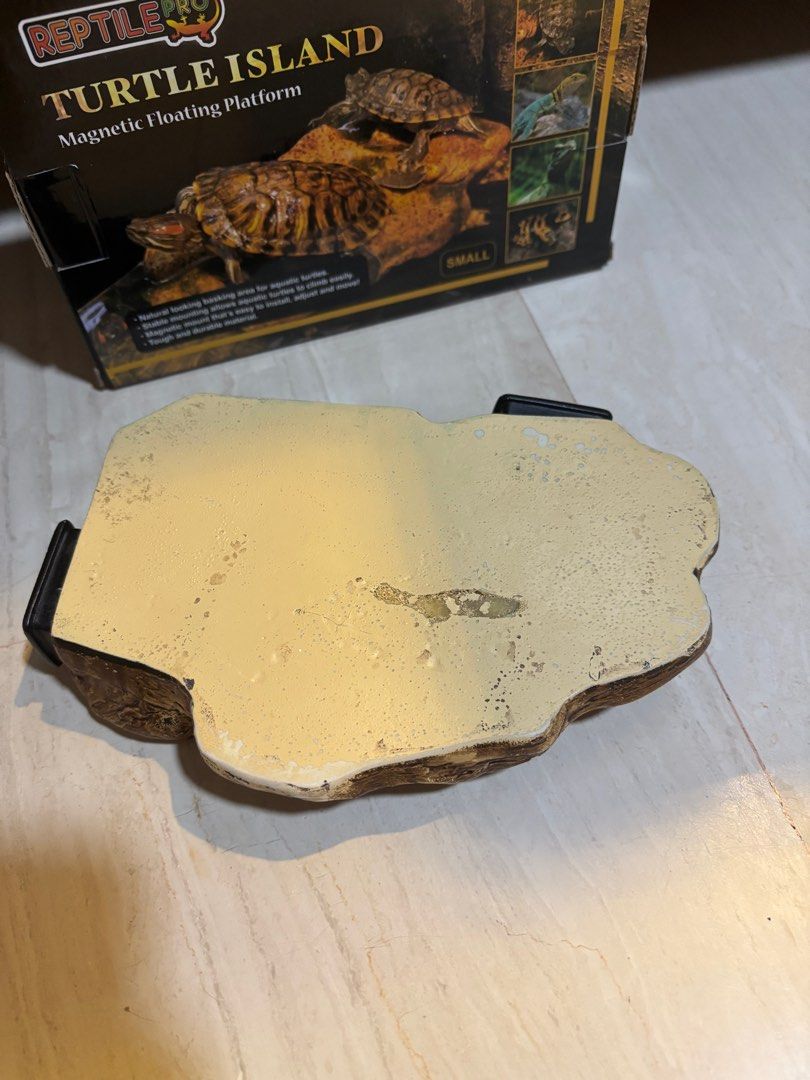 Turtle Island (Reptilepro) Small Basking Platform (Category: Homes & Other Pet Accessories) located in Singapore. Submitted by wardrobedownsizing (Listing ID 1372842287, Image 2). Description: Small 18.5× 13 x 4.7cm (Lightly used) $8 Checkout my other listings for this platform in Size L .