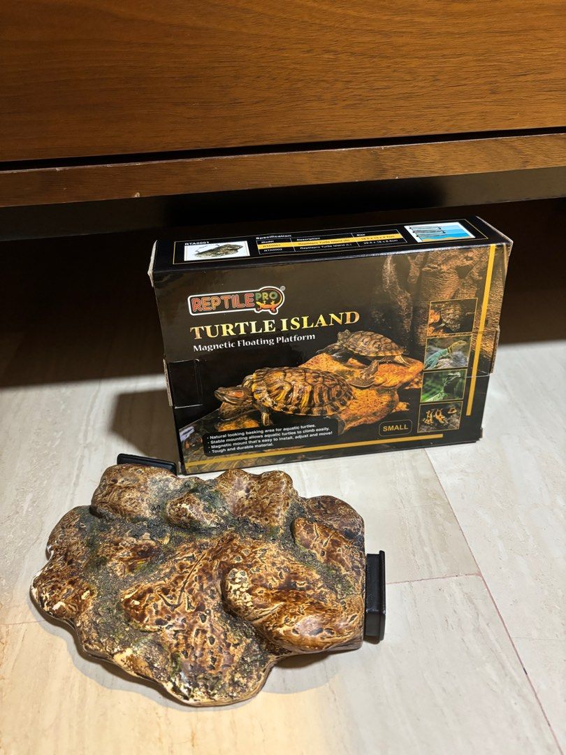 Turtle Island (Reptilepro) Small Basking Platform (Category: Homes & Other Pet Accessories) located in Singapore. Submitted by wardrobedownsizing (Listing ID 1372842287, Image 1). Description: Small 18.5× 13 x 4.7cm (Lightly used) $8 Checkout my other listings for this platform in Size L .