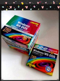 1 box of 10 @ $80   @  MAXELL 1.44mb floppy disk, one box with 10 disks, each individually packed in plastic case, brand new and unused, each sealed, vintage edition64084836987521110