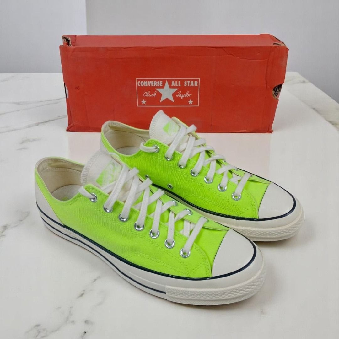 [43] CONVERSE CHUCK TAYLOR ALL STAR (CTAS) NEON GREEN (BNIB) [A8-42]  (SEPATU SHOES) SECOND, THRIFT, BEKAS, PRELOVED, USED LVhElakxub