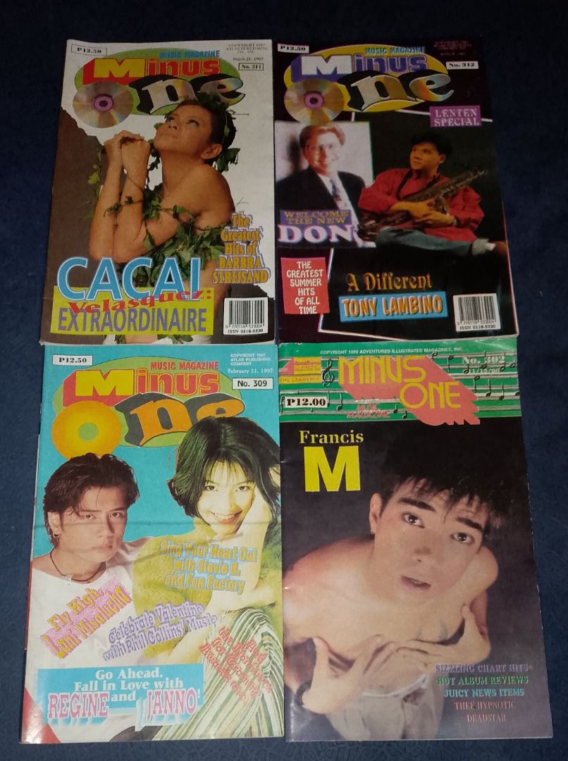 90's & 2000 Old Song Hits Magazines (Category: Magazines) located in Caloocan City. Submitted by anjelgeron17541 (Listing ID 1377874062, Image 1). Description: PM is the Key - iba iba ang price nila Deadstock, brand new na old stock Will send videos to proof Meron din VG to Excellent condition jan PM me for more further details All Minus One are 90's 250 each except Francis Magalona cover - 400 All year 2000 - 250 each Mandaluyong area.