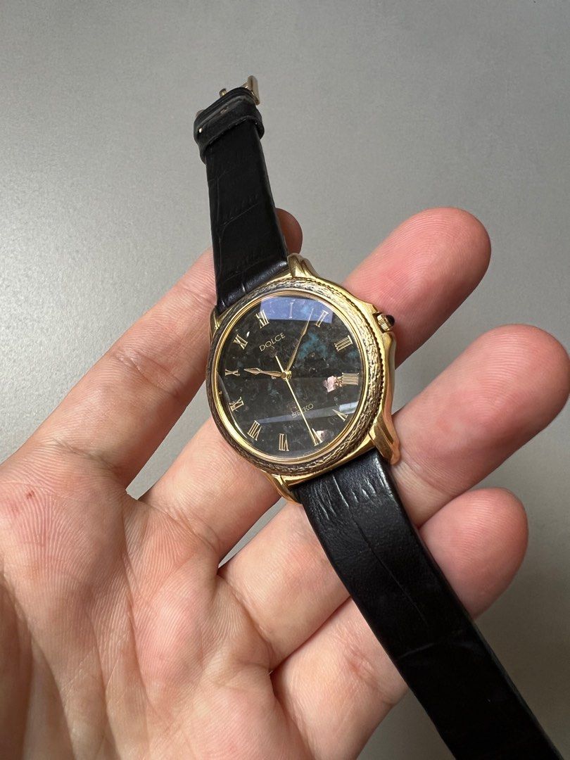 🕰️ Vintage Seiko Dolce 8N41-6180 Quartz Watch – Mother Of Pearl
