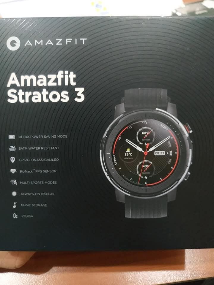 Amazfit stratos, Fesyen Pria, Jam Tangan di Carousell