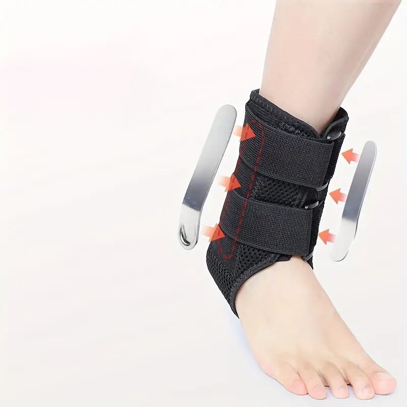 Ankle Brace With Side Splint Immobilize Ankle Guard Protection Ankle Injuries and Recovery (Category: Braces, Support & Protection) located in Singapore. Submitted by eatsportsforyou (Listing ID 1377899789, Image 1). Description: Free size, Velcro to tighten Splint on both side of ankle Full immobilization On both sides of the ankle bandage with Velcro closure there are splints at the side for stabilizing the ankle. Comfortable and breathable fab