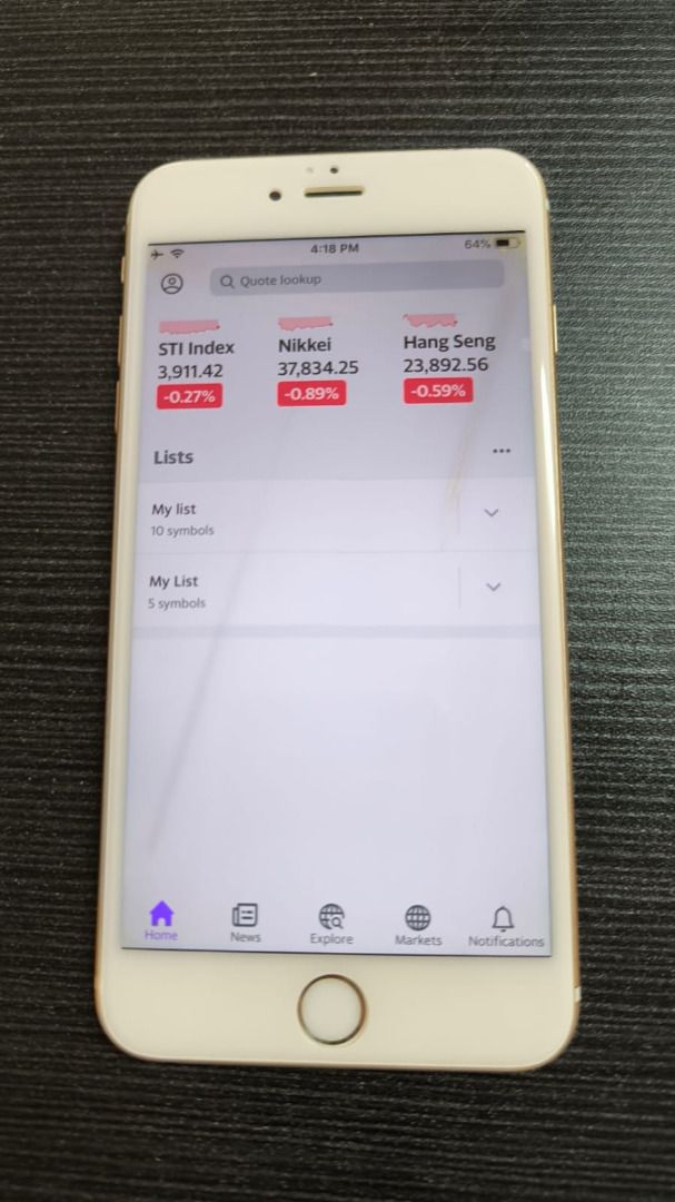 (Category: iPhone 6 Series) located in Singapore. Submitted by aldrich76 (Listing ID 1377806993, Image 2). Description: Selling a used Apple iPhone 6 Plus in gold. Comes with original box, earphones, and a black phone case. The phone is in good working condition. Had its battery replaced with a top rated one, usually can last few weeks when phone is idle. Minor cosmetic wear and tear is visible. Display shows 2 streaks when screen is displaying w
