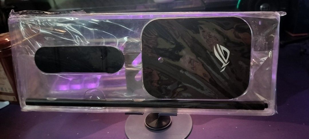 Asus ROG Headset Stand (Metal) (Category: Other Accessories) located in Manila. Submitted by alexcruz01 (Listing ID 1377784506, Image 2). Description: Brand New / Sealed Shipping via grab/ lalamove (at buyer's expense) J and T for outside NCR (at buyer's expense) Mode of Payment: Gcash, BDO, Gotyme pickup: Sampaloc,Manila.