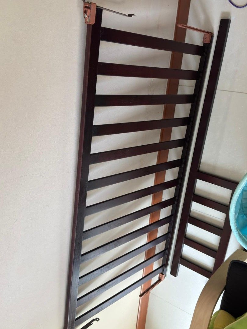 Baby Cot (Category: Cots & Cribs) located in Singapore. Submitted by brenda088 (Listing ID 1377836514, Image 2). Description: baby cot that can be adjusted for the heights as the baby grow to toddler. can adjust the wood below and the side panel. the wood is good quality, heavy type. self collection. slightly bigger version of typical babycot. so can use longer..