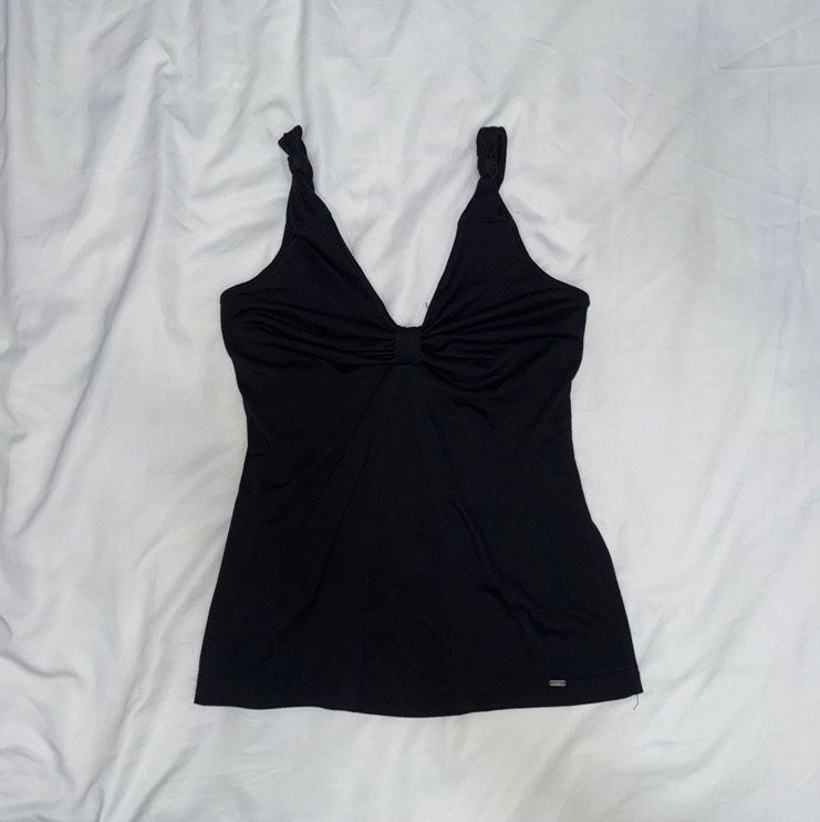 black basics ballet core tank top cami vintage thrifted y2k coquette (Category: Sleeveless) located in Singapore. Submitted by ___blankspace___ (Listing ID 1377913233, Image 1). Description: .