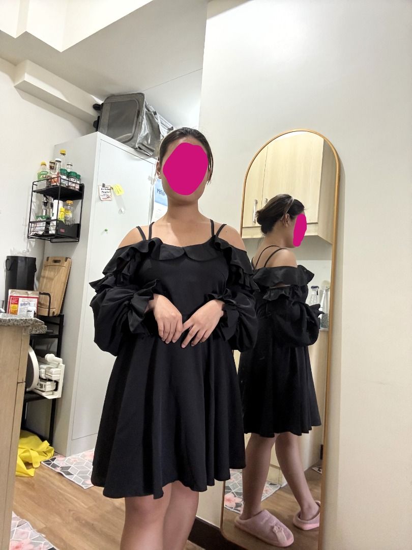 Black off the shoulder dress (Category: Dresses) located in Taguig. Submitted by loissaro (Listing ID 1377775942, Image 1). Description: Romantic off the shoulder dress, perfect for date nights!.