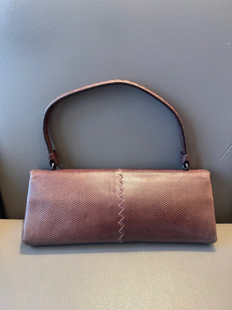 Bottega Veneta Top Handle Flap Bag Lizard Skin Leather with Floral Applique (Category: Luxury Bags & Wallets) located in Makati City. Submitted by shopwithstyle_ (Listing ID 1377893928, Image 2). Description: Guaranteed authentic with original tag and Entrupy authentication certificate.💯 Original price $2400 (₱135+K) .