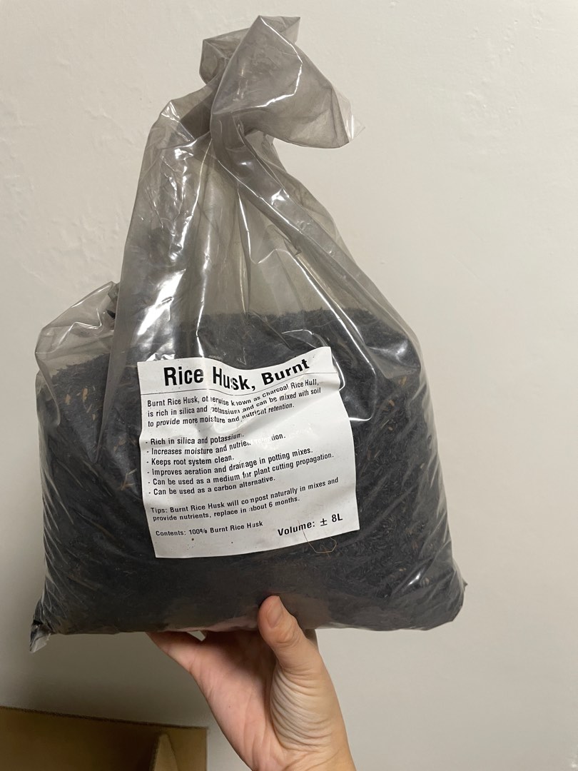 Bunrt Rice Box Burnt rice husk and coco peat, Furniture & Home Living, Gardening ...