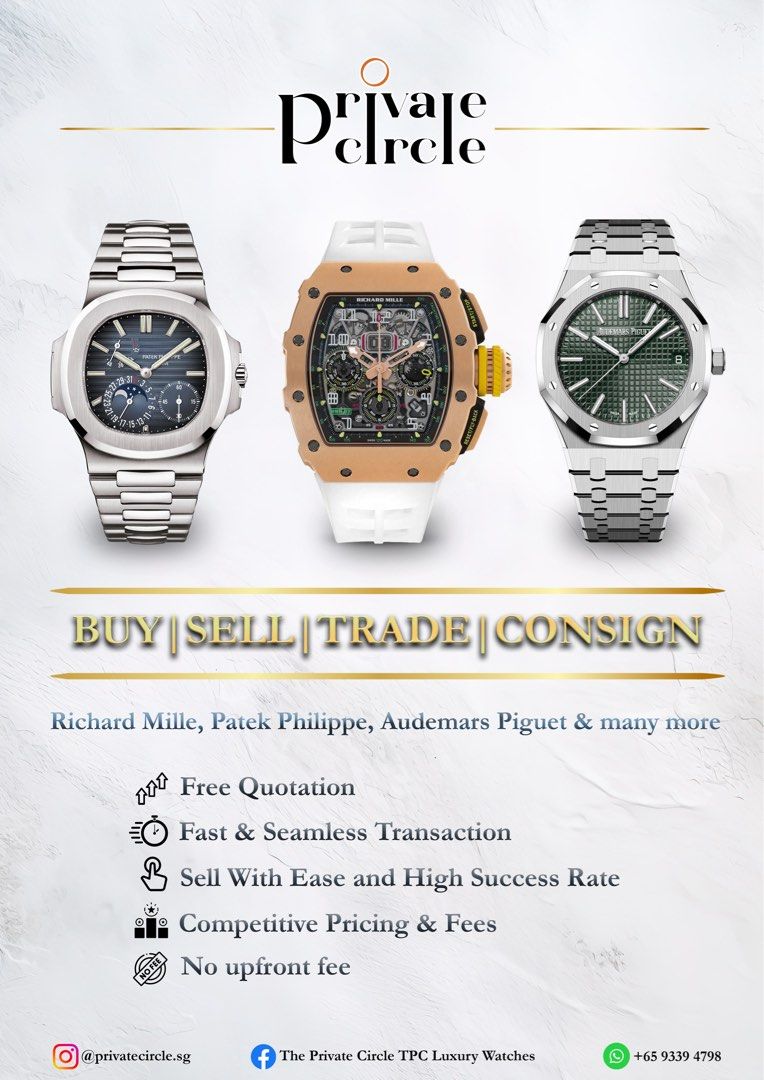 BUY // SELL // TRADE // CONSIGN Rolex AP Patek Philippe Richard