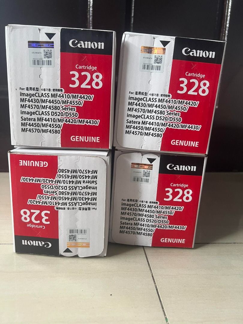 Canon 328 Black LaserJet Toner Cartridges (Category: Printers, Scanners & Copiers) located in Quezon City. Submitted by maxpein15 (Listing ID 1377777402, Image 3). Description: Canon 328 Black LaserJet Toner Cartridges • Color – Black • Yield - 1,600 Copies • Technology – Laser • Compatibility - Canon MF4400, 4410, 4420, 4430, 4450, 4412, 4550, 4570, 4720w, 4750, 4870dn, 4890dw We issue Company Receipt BIR SALES INVOICE/O.R ✔Brand new ✔Sealed ✔Go