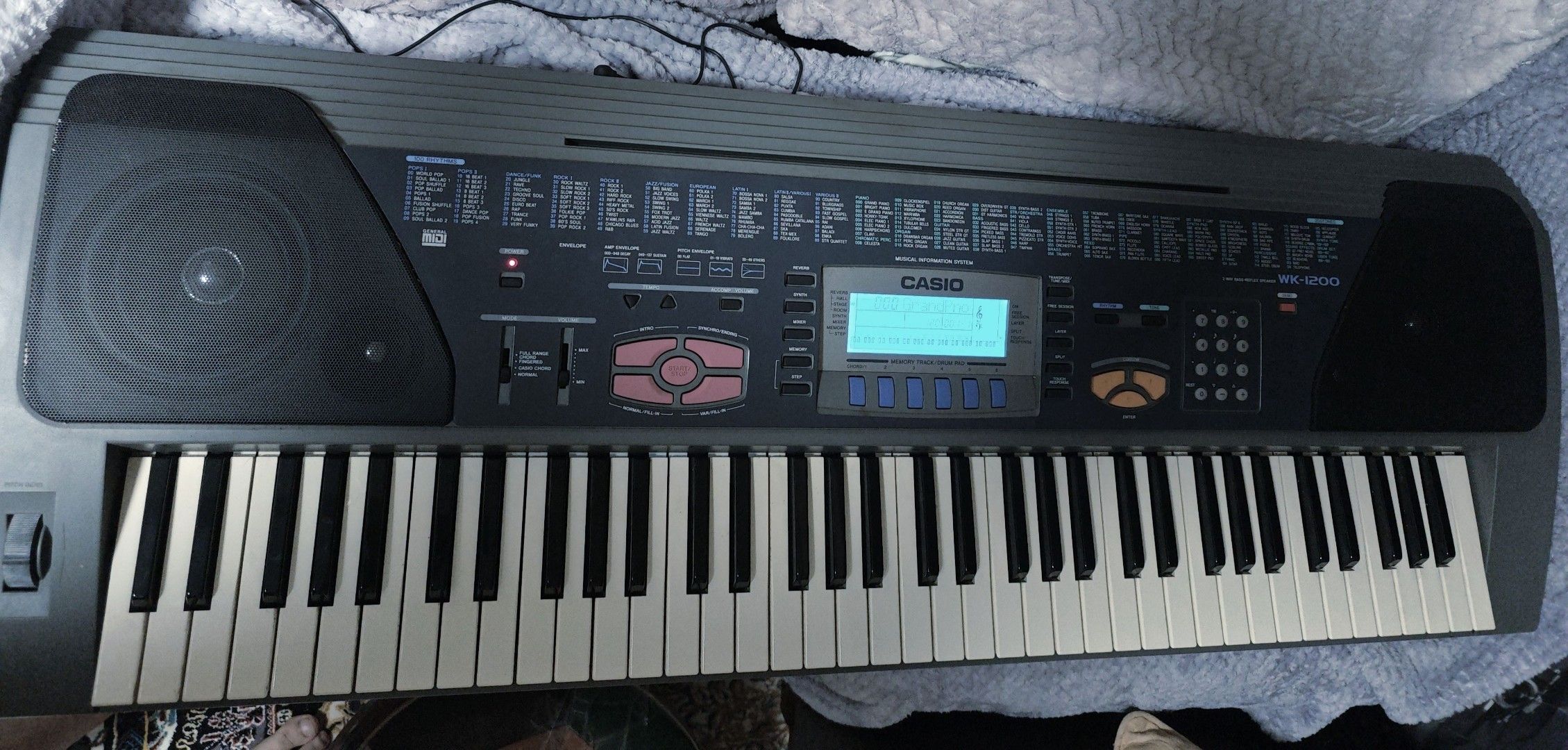 Casio Keyboard Casio Ctk 1200 Midi Casio WK-1200 GrandPro 76 Key