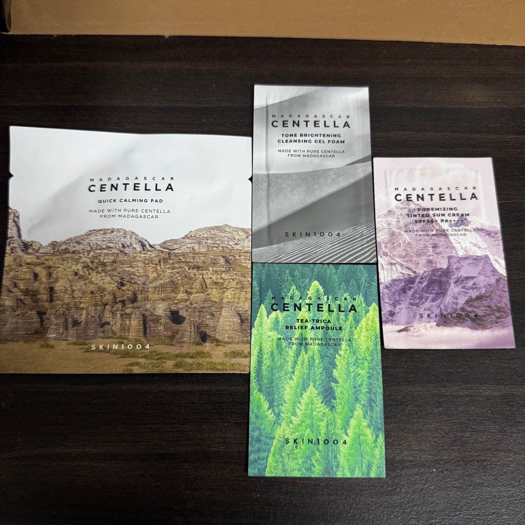 Centella Skin1004 Trial set (Category: Face Care) located in Manila. Submitted by basicstuffmnl (Listing ID 1377853980, Image 1). Description: Brand new. Comes with my purchase at skin1004 shop at myeongdong korea Rfs: not my skincare need.