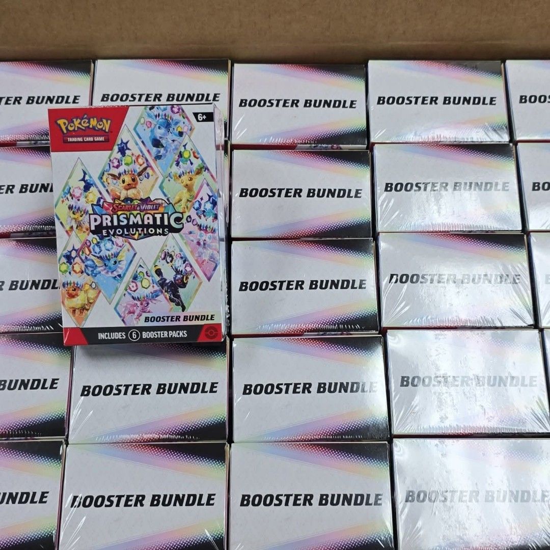 [READY]Prismatic Evolution Booster Bundle (Category: Card Packs) located in Kuala Lumpur. Submitted by wanderspell (Listing ID 1375258263, Image 1). Description: ready stocks RM300/box cod KL postage +10/15.