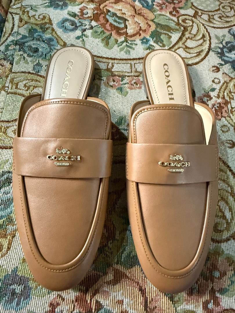 Coach Mules, Women's Fashion, Footwear, Flats & Sandals on Carousell