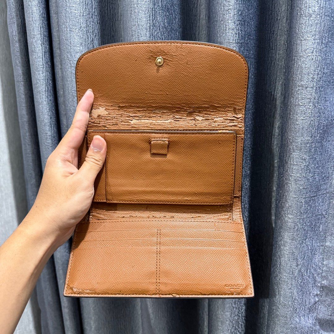 Coach Wallet Checkbook COACH Legacy Signature Checkbook Wallet In