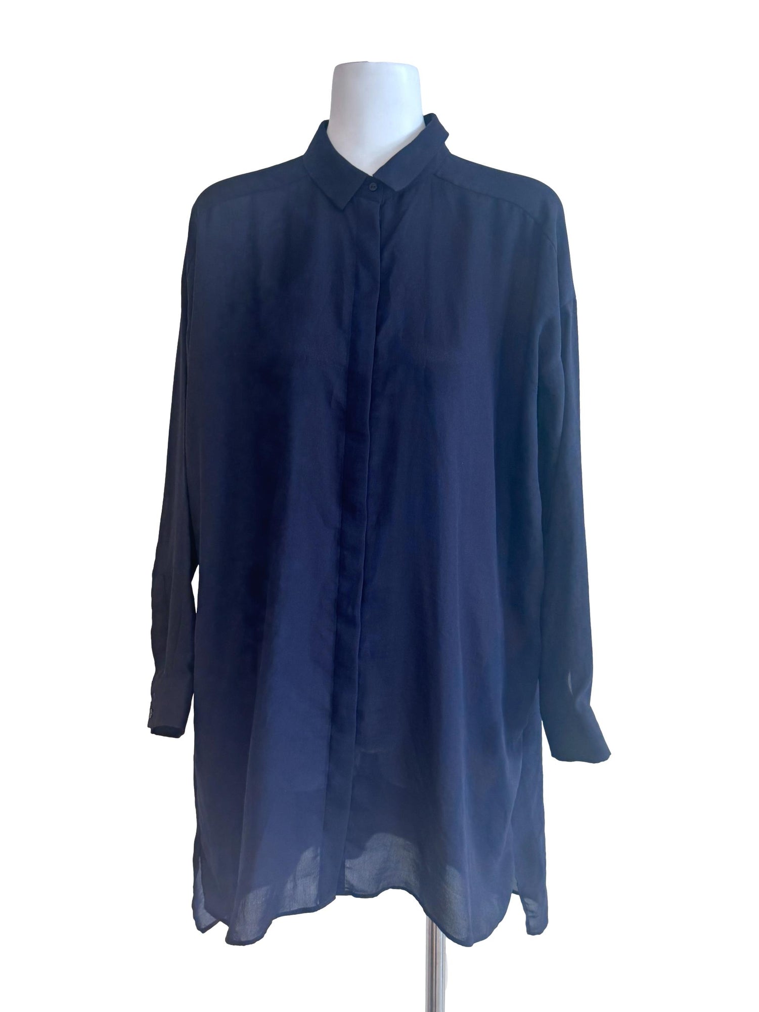 COS Navy Blue Shirt Dress, Women's Fashion, Dresses & Sets, Dresses on ...