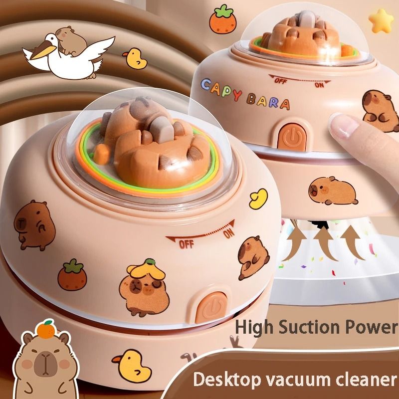 Cute capybara Electric Cleaner Student UsesRubber Chip Collector mini