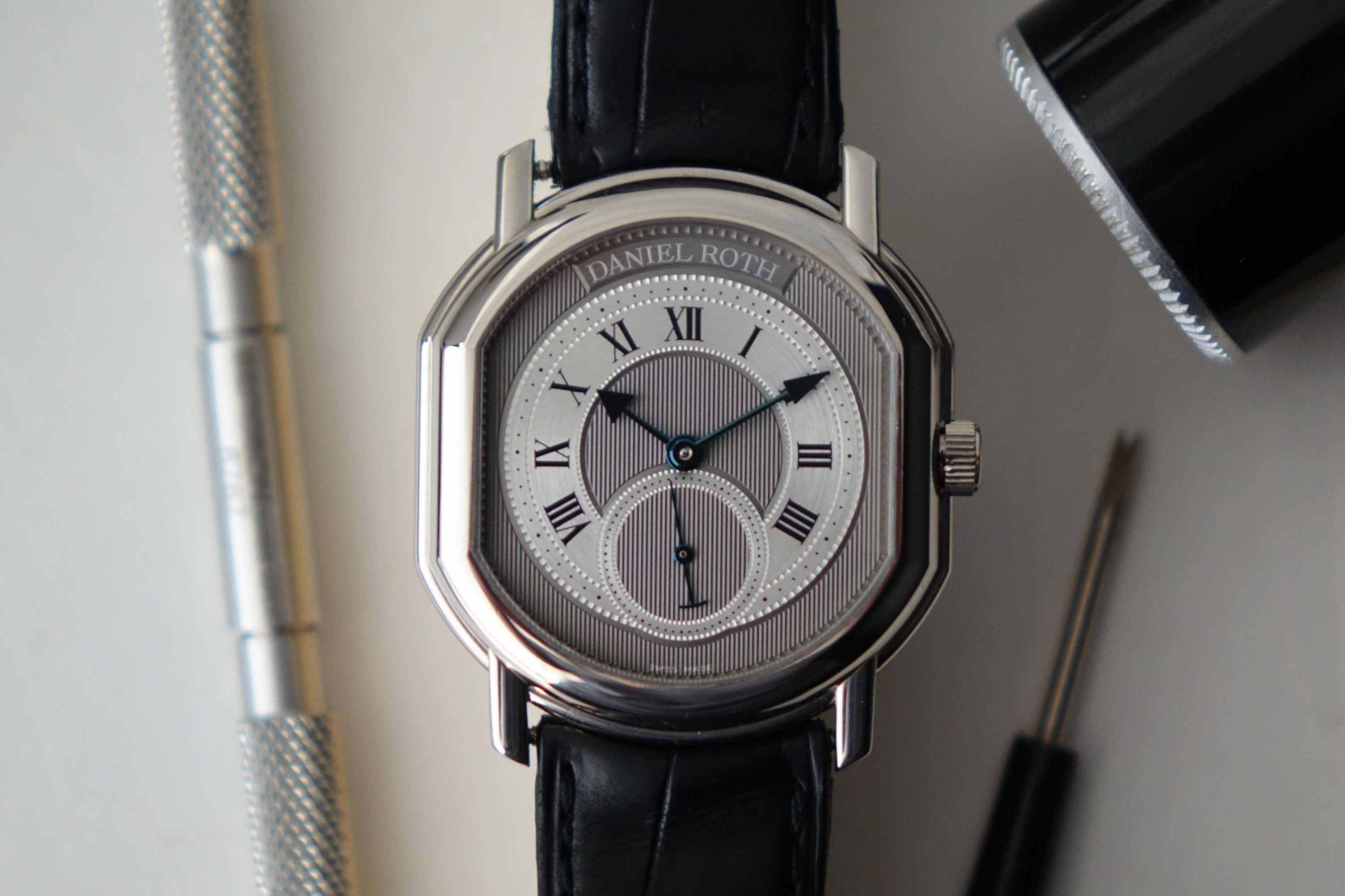 Daniel Roth small seconds N207 white gold large watch only, Luxury ...