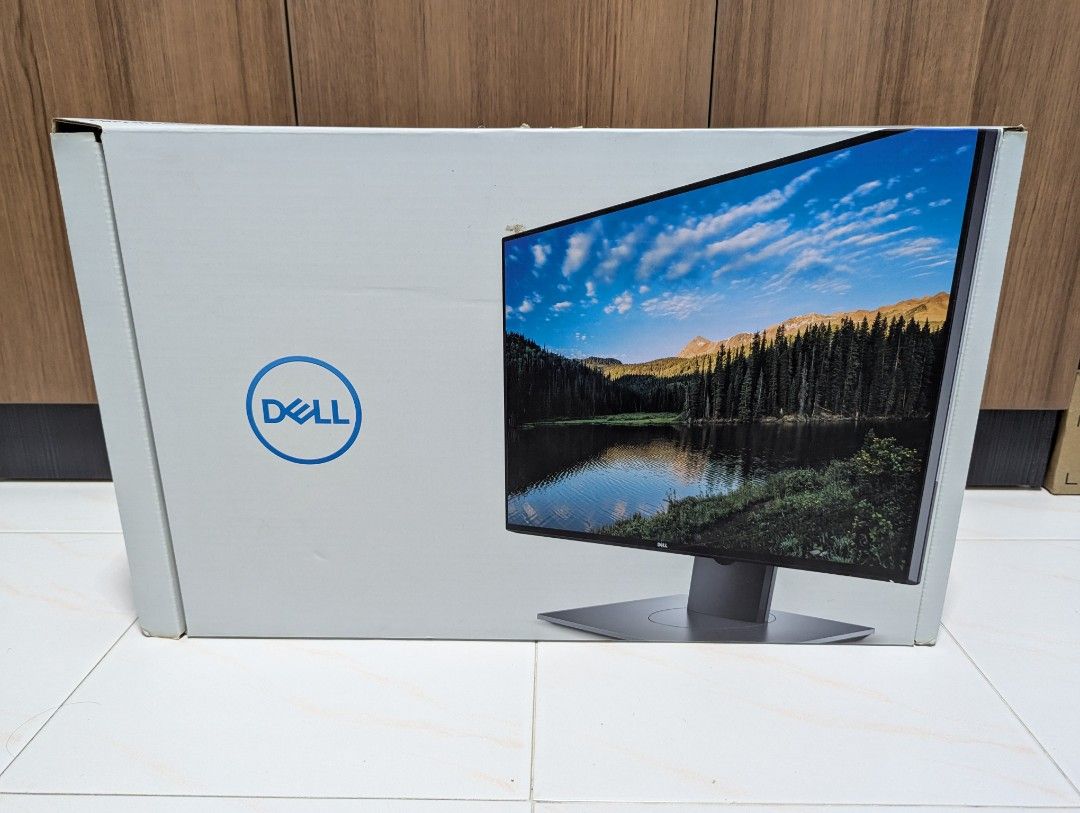 Dell UltraSharp U2417H (Malfunction) (Category: Monitor Screens) located in Singapore. Submitted by xrenol (Listing ID 1377912799, Image 1). Description: I am selling a malfunction Dell UltraSharp U2417H with the following original items. - Monitor (23.8-inch, 1920 x 1080 resolution) - Stand riser - Stand base - Power cable - USB 3.0 upstream cable - DP cable (DP to mDP) - Box as shown in Picture 1 The monitor is able to power up but the lower se
