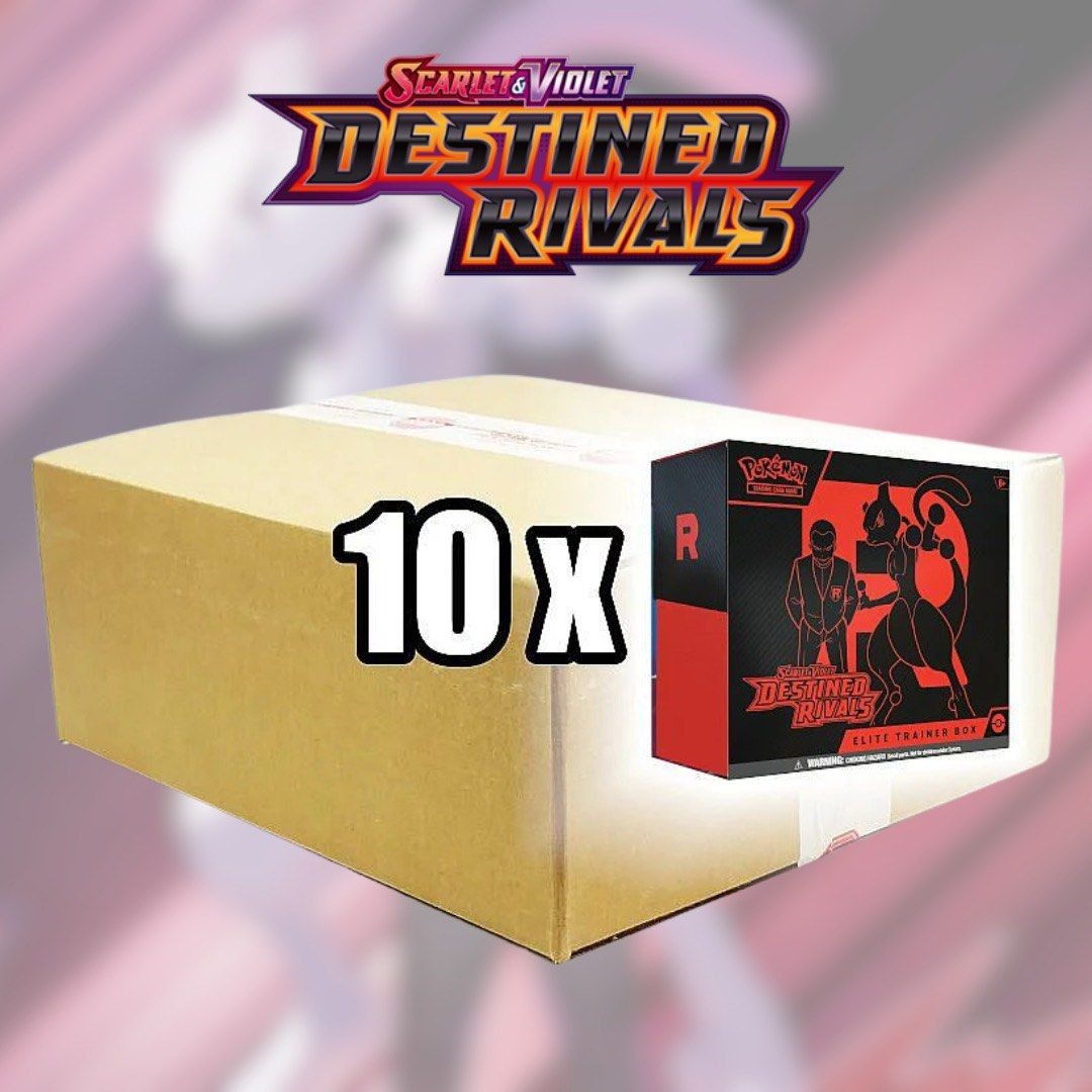 Destined Rivals Elite Trainer Box ETB Case, Hobbies & Toys, Toys ...