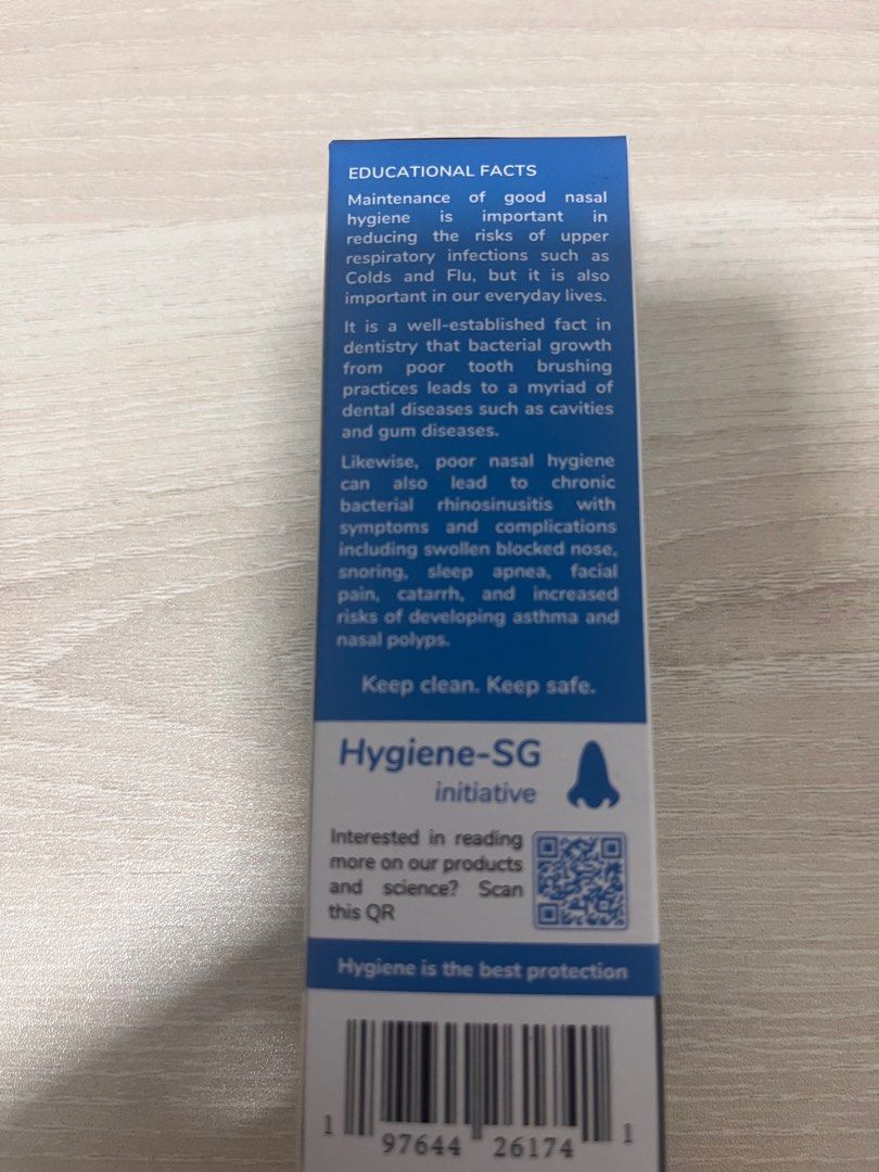DrFredC Hygiene Nasal Spray - 30ml (Category: Medical Supplies & Tools) located in Singapore. Submitted by triplexiao.pei (Listing ID 1377885751, Image 3). Description: - DrFredC Nasal Spray for all ages. - Contains double pvd-iodine actives and BKC. - Provides antiseptic protection against germs, viruses, and molds. - Helps with blocked and runny noses. - Reduces infection risk. - 30ml bottle. - Expiry Date: 07/08/2026.