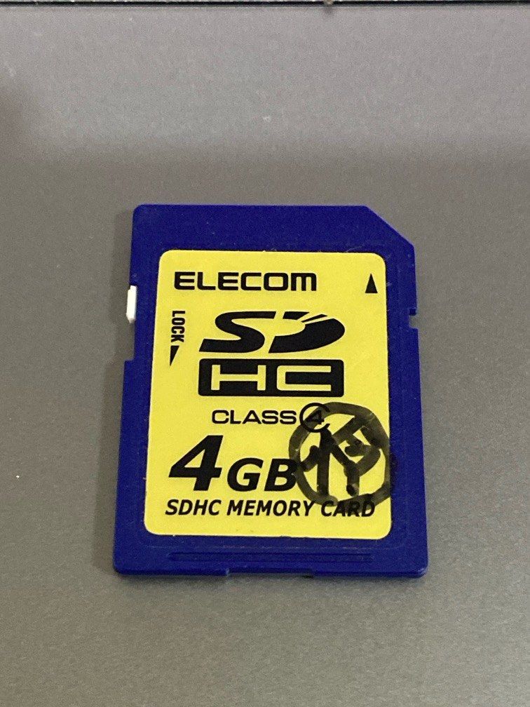 Elecom SD Card 4GB (Category: Other Photography Accessories) located in Tabaco. Submitted by cinemahilig (Listing ID 1377943371, Image 1). Description: Last price posted. Buyer shoulders shipping. Item location: Tabaco City, Albay. 09395763344.