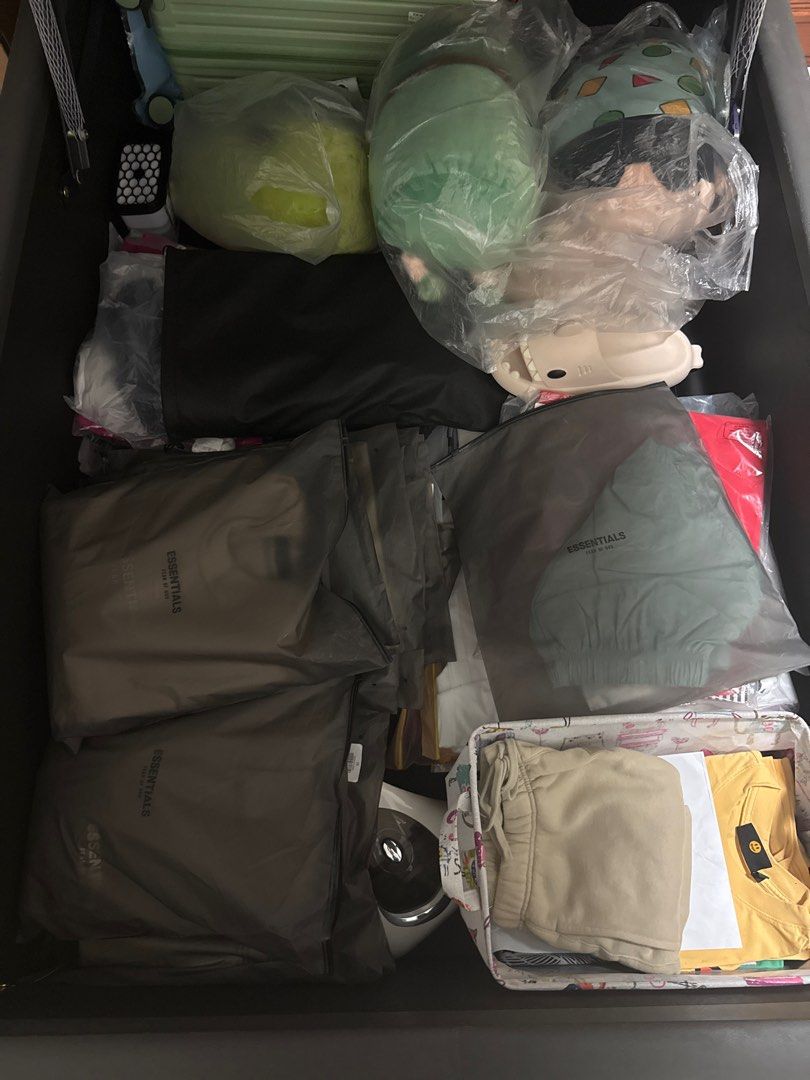 Essentials tee (Category: Tshirts & Polo Shirts) located in Singapore. Submitted by nugget3 (Listing ID 1377917973, Image 3). Description: Hey there! Check out my clothes it's brand new and still in its original packaging. All going at clearance prices, a lot of essentials represents all kinds of tee. Mainly fit 180 and above. ALL HAVE TO GO See last pic for reference Message me for individual pricing .