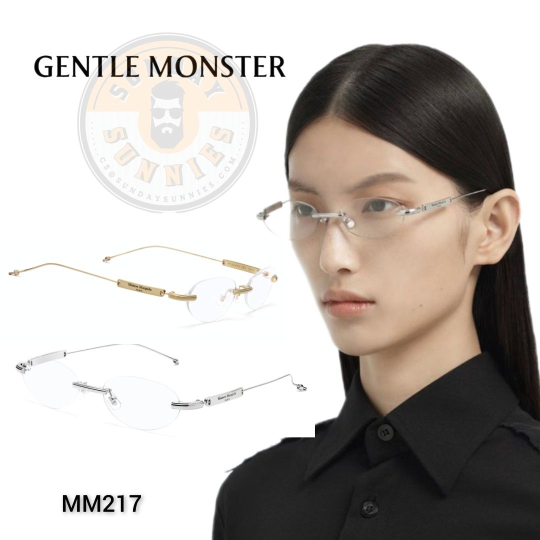 Gentle monster maison margiela MM217 oval rimless glasses, Women's