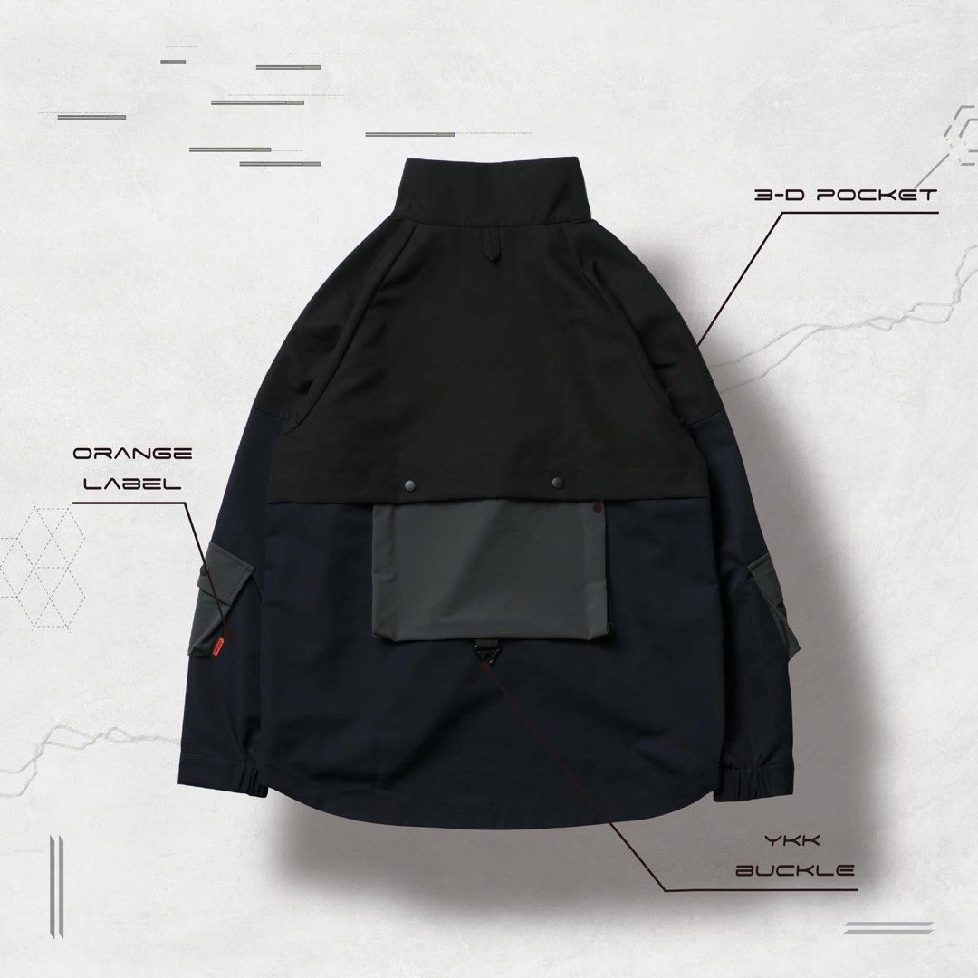 GOOPiMADE x WISDOM CHAOS Functional Anorak Jacket - Bla