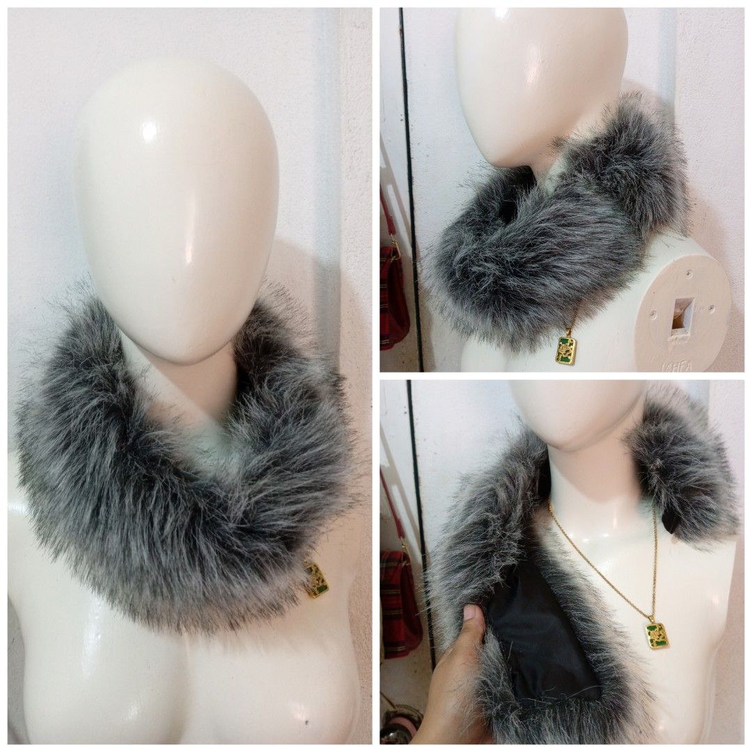 gray winter fox fur scarf with magnetic lock (Category: Scarves) located in Echague. Submitted by manikaisabelavarietyshop (Listing ID 1377755638, Image 1). Description: gray winter fox fur scarf with magnetic lock.