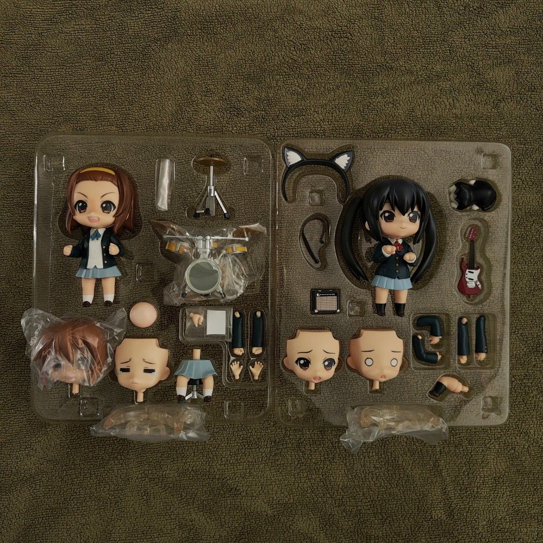 (GSC) Good Smile Company ABS PVC Nendoroid Action Figure | K-On! - Tainaka Ritsu #094 and Nakano Azusa #104 (Category: Toys & Games) located in Singapore. Submitted by femscout (Listing ID 1377782596, Image 3). Description: 🔹Condition: Brand New 🔹Open to Trades ✅ 🔸Meetups: Kaki Bukit MRT (DT28) 🔵 Kembangan MRT (EW6) 🟢 Marine Terrace MRT (TE27) 🟤 🔸Delivery: +$6.00 📫.