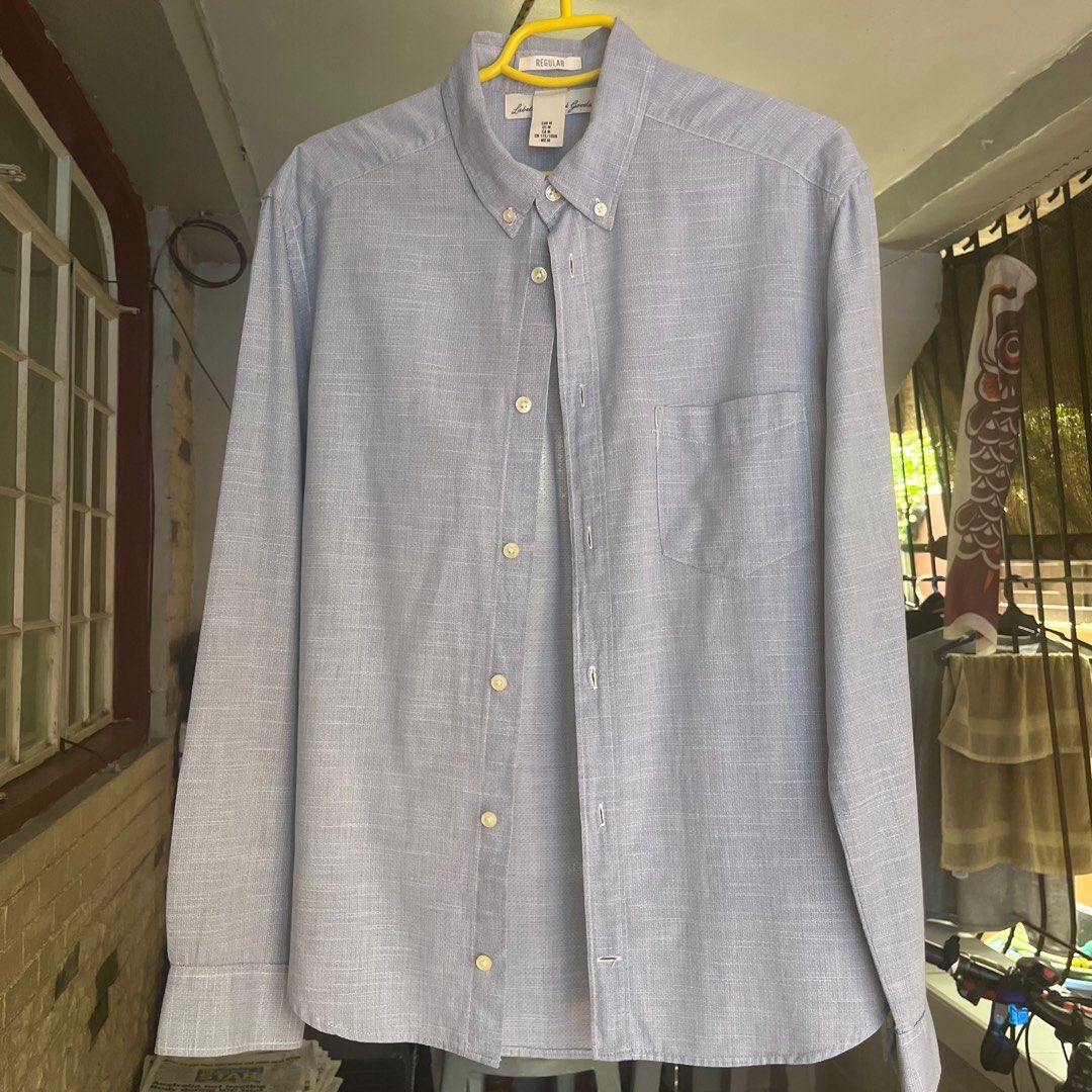 H&M Light Blue Polo Long Sleeves Regular (Category: Formal Shirts) located in Pasig City. Submitted by save_one (Listing ID 1377800263, Image 1). Description: H&M Light Blue Polo Long Sleeves Regular Lightly used .