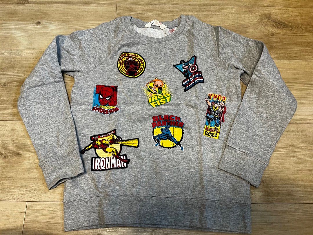H&M Marvel fleece sweater pullover top (Category: Babies & Kids Fashion) located in Singapore. Submitted by charichris (Listing ID 1377758006, Image 1). Description: .