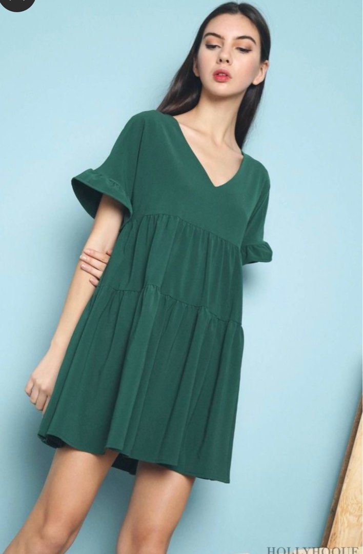 emerald green long dress for wedding Emerald Green Wedding Dress One Shoulder Long Sleeve Ball Gown 222103 –  Viniodress